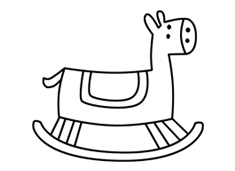 搖搖馬簡(jiǎn)筆畫的畫法包含步驟