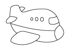 飛機(jī)簡(jiǎn)筆畫的步驟和上色