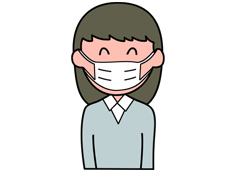 戴口罩預(yù)防新型冠狀病毒的小女孩簡(jiǎn)筆畫圖片