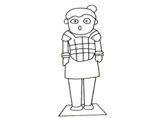 兵馬俑的簡筆畫圖片