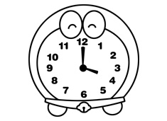 機(jī)器貓鬧鐘簡(jiǎn)筆畫圖片