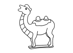 駱駝雕像簡(jiǎn)筆畫(huà)圖片