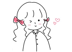 漂亮的長發(fā)女生簡筆畫圖片