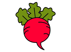 蘿卜簡(jiǎn)筆畫圖片含上色