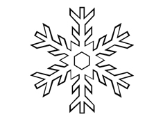 一片雪花簡(jiǎn)筆畫(huà)圖片