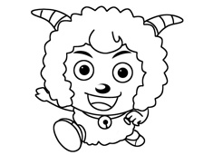 喜羊羊簡(jiǎn)筆畫圖片