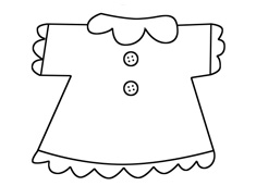 小女生衣服簡筆畫的繪畫步驟