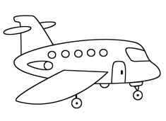小飛機(jī)簡筆畫圖片