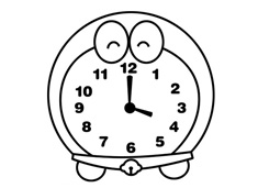 機(jī)器貓鬧鐘簡筆畫包含步驟圖