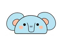 1個(gè)半圓就能畫出可愛的簡(jiǎn)筆畫 -- 大象