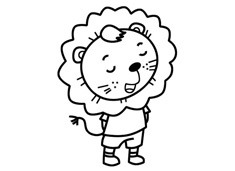 筆畫有點(diǎn)小多的獅子簡(jiǎn)筆畫包含步驟