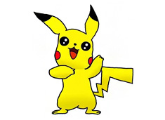 皮卡丘簡(jiǎn)筆畫圖片含上色