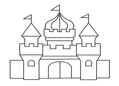 簡(jiǎn)單城堡簡(jiǎn)筆畫圖片