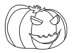 萬圣節(jié)南瓜簡筆畫圖片