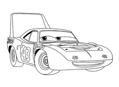 卡通賽車(chē)簡(jiǎn)筆畫(huà)圖片