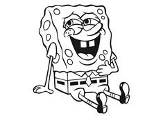 海綿寶寶簡(jiǎn)筆畫圖片