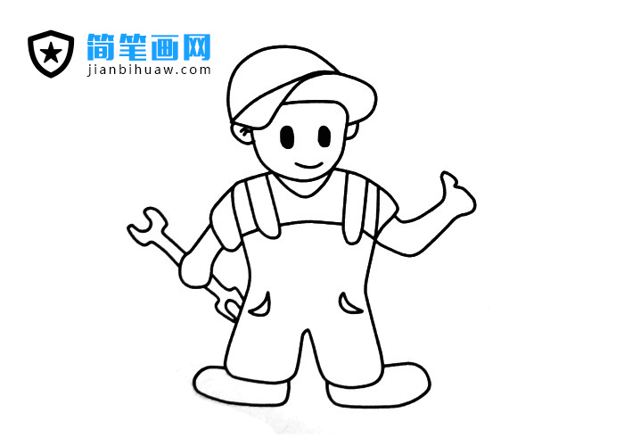 維修工人師傅簡(jiǎn)筆畫圖片