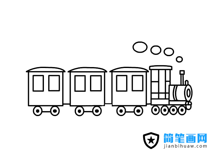 寶寶簡(jiǎn)易火車簡(jiǎn)筆畫圖片