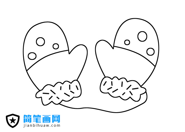 手套簡筆畫圖片