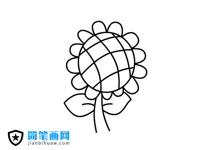 向日葵簡(jiǎn)筆畫步驟畫法