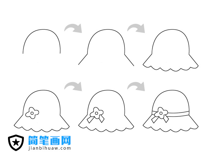 帽子簡(jiǎn)筆畫步驟方法