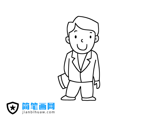 男老師簡筆畫圖片