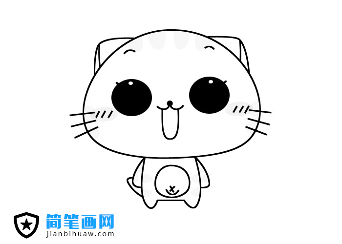 CC貓表情簡(jiǎn)筆畫(huà)圖片