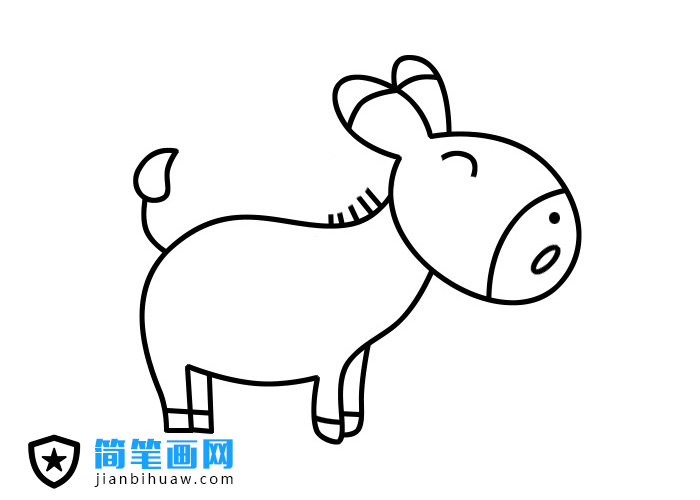 小毛驢簡(jiǎn)筆畫圖片包含步驟畫法