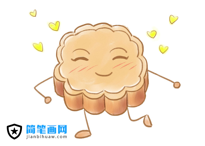 音符月餅♪簡筆畫圖片中秋節(jié)簡筆畫