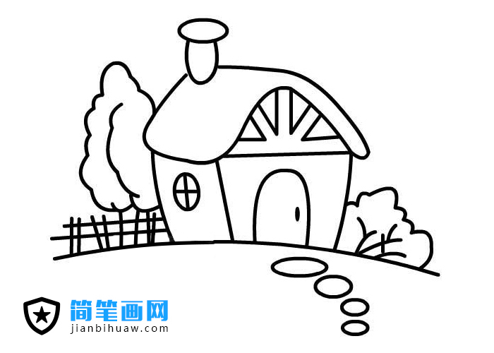 房子風(fēng)景簡(jiǎn)筆畫圖片