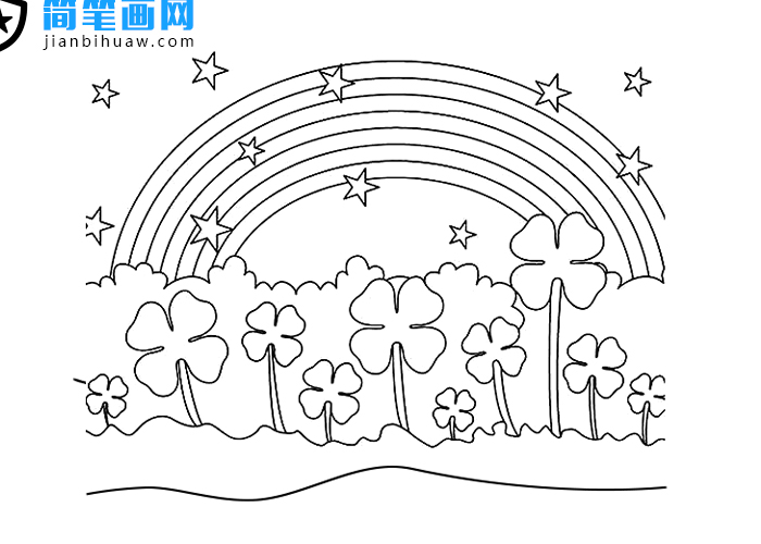 關(guān)于彩虹簡筆畫圖片