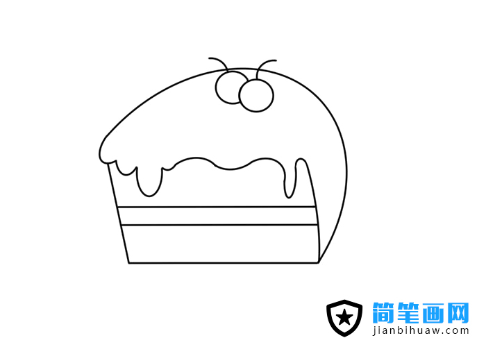 夾心蛋糕簡(jiǎn)筆畫圖片含上色