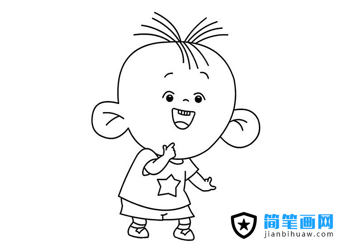 大耳朵圖圖簡(jiǎn)筆畫(huà)圖片