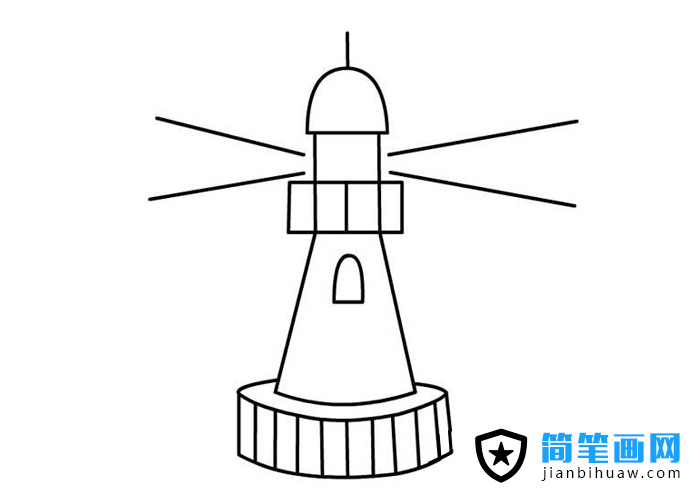 燈塔的簡(jiǎn)筆畫圖片