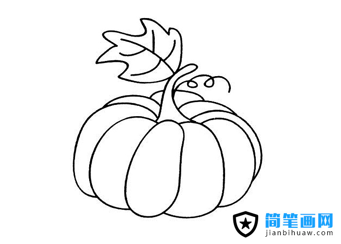 簡(jiǎn)單好畫(huà)的南瓜簡(jiǎn)筆畫(huà)圖片
