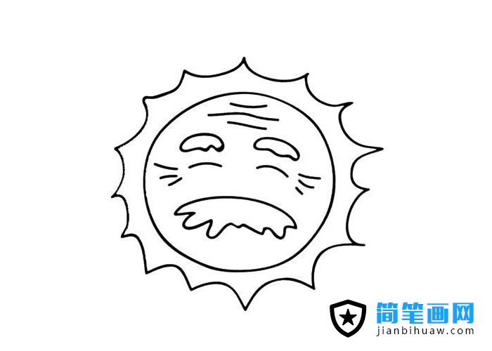太陽(yáng)公公簡(jiǎn)筆畫圖片