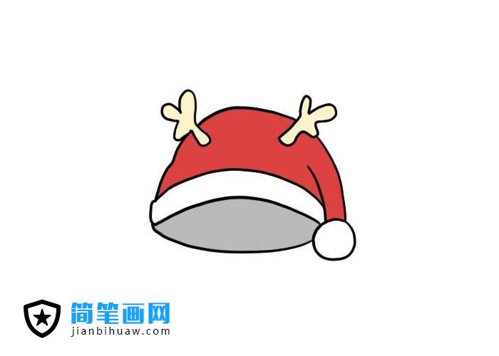 圣誕節(jié)帽子簡筆畫圖片