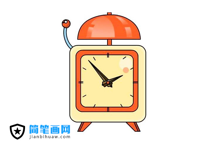 鐘表鬧鐘簡筆畫圖片